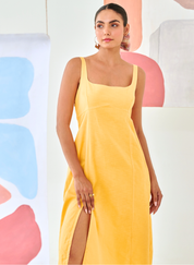 Sleeveless A-line Dress