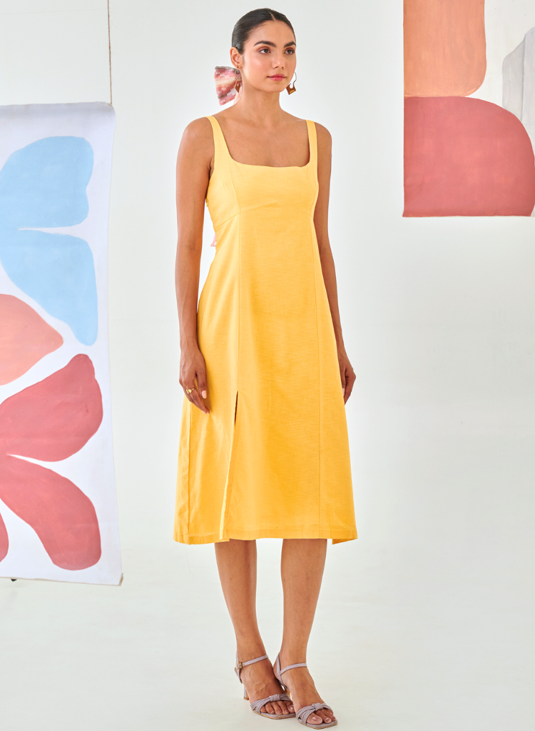 Sleeveless A-line Dress