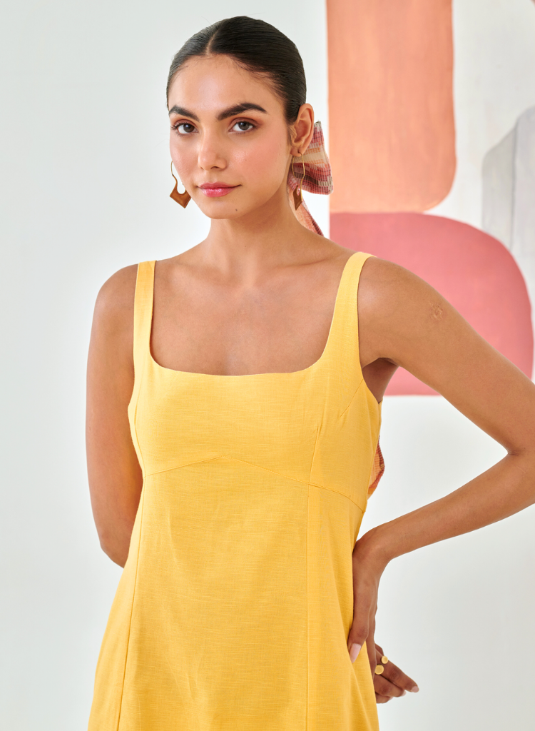 Sleeveless A-line Dress