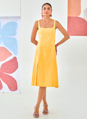 Sleeveless A-line Dress