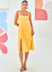 Sleeveless A-line Dress