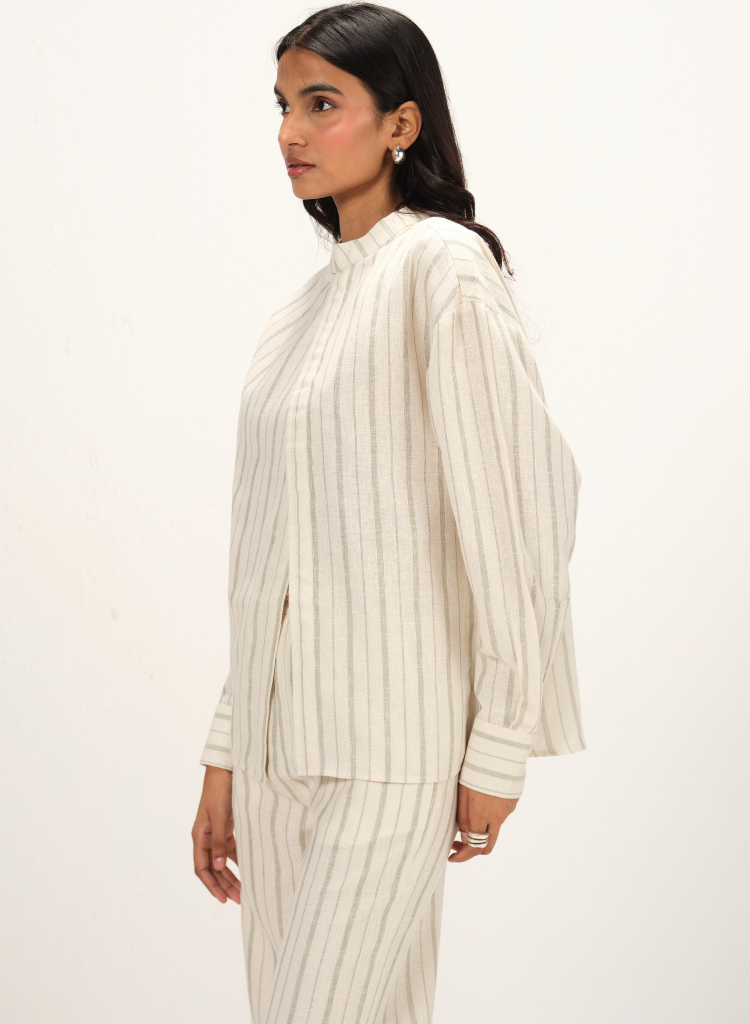 Striped Band Collar Set