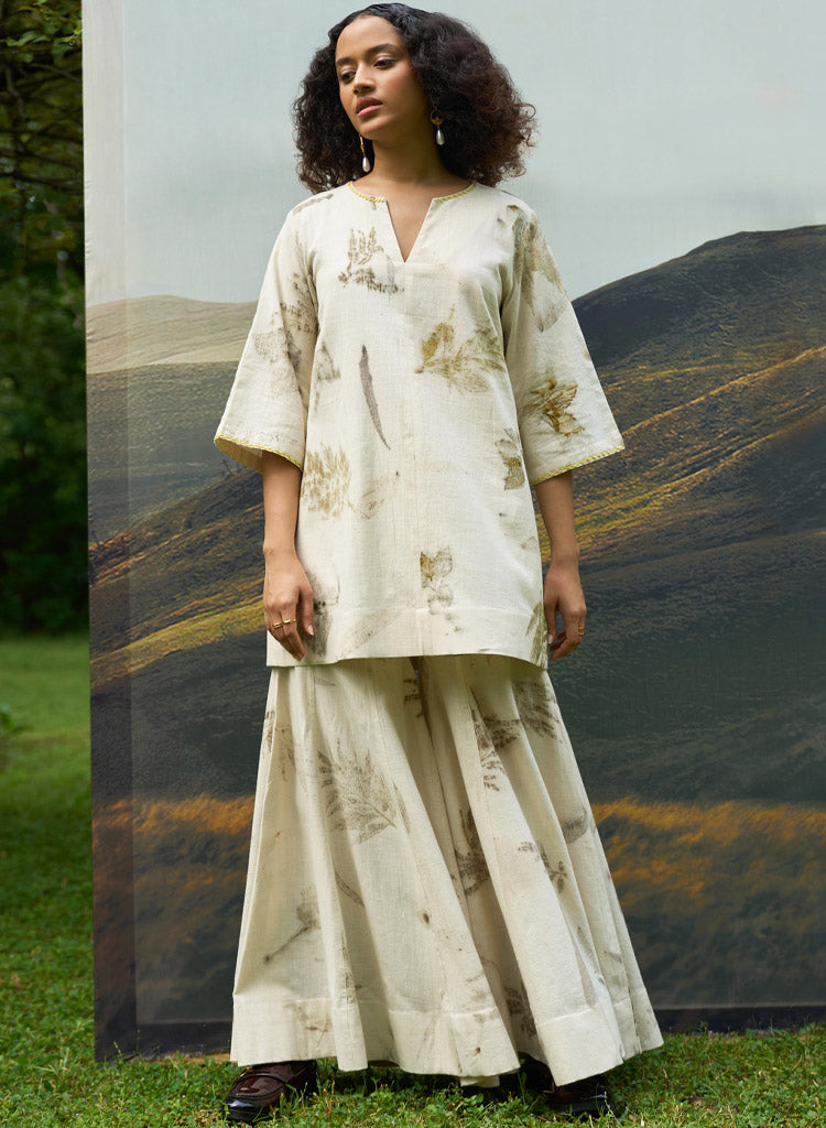 Live Leafy Kurta Set