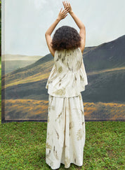 Live Leafy Pintucks Skirt