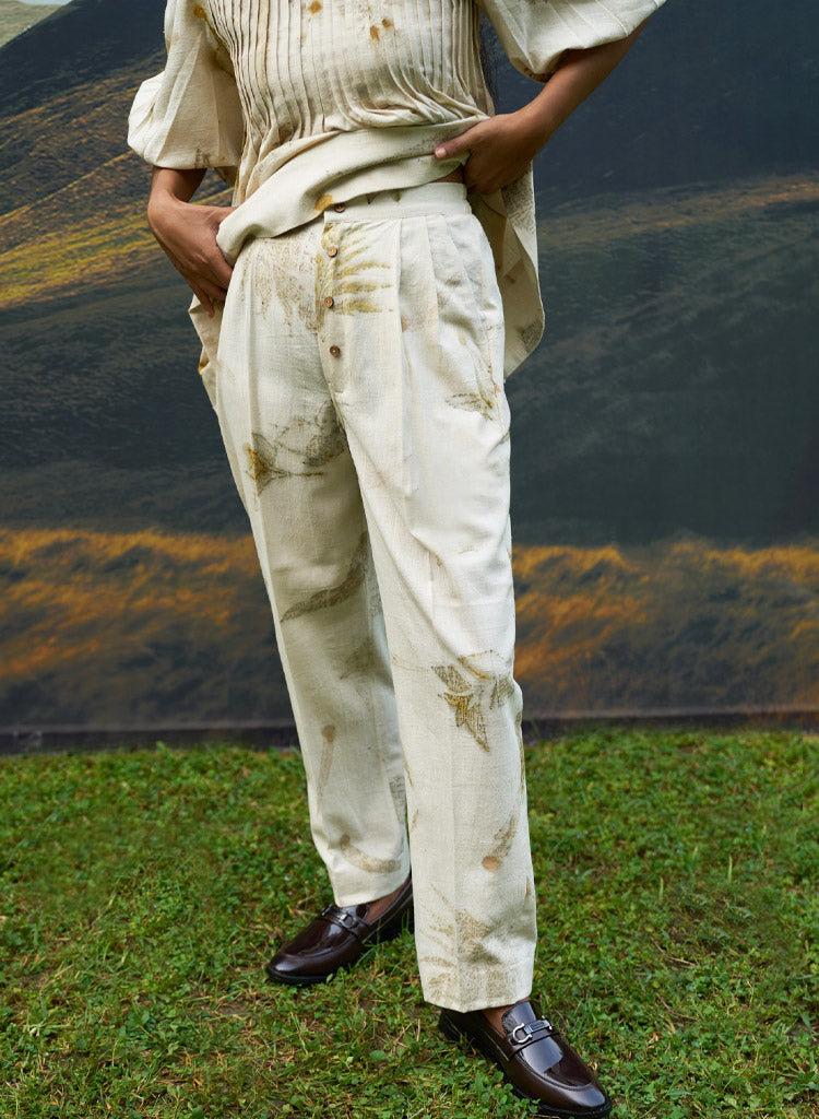 Live Leafy Pintucks Top Set