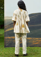 Live Leafy Pintucks Top