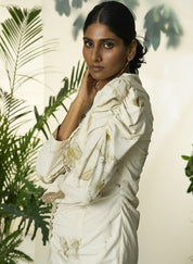 Live Leafy Pleated Dress