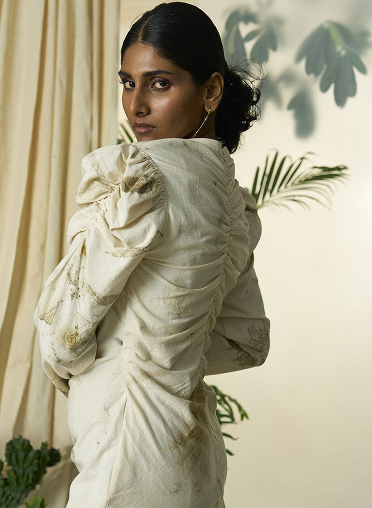 Live Leafy Pleated Dress