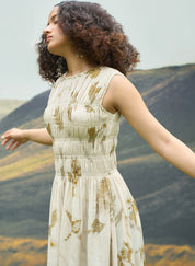 Live Leafy Smocked Dress