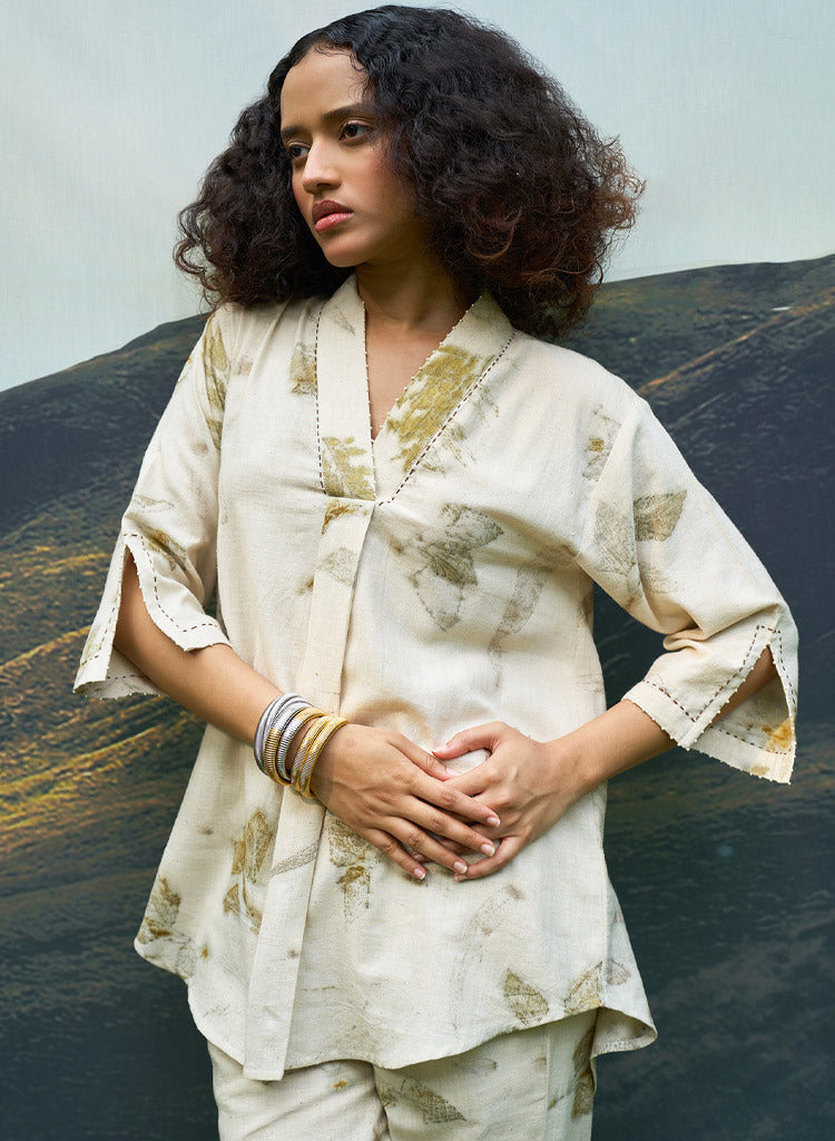 Live Leafy Kurta Set