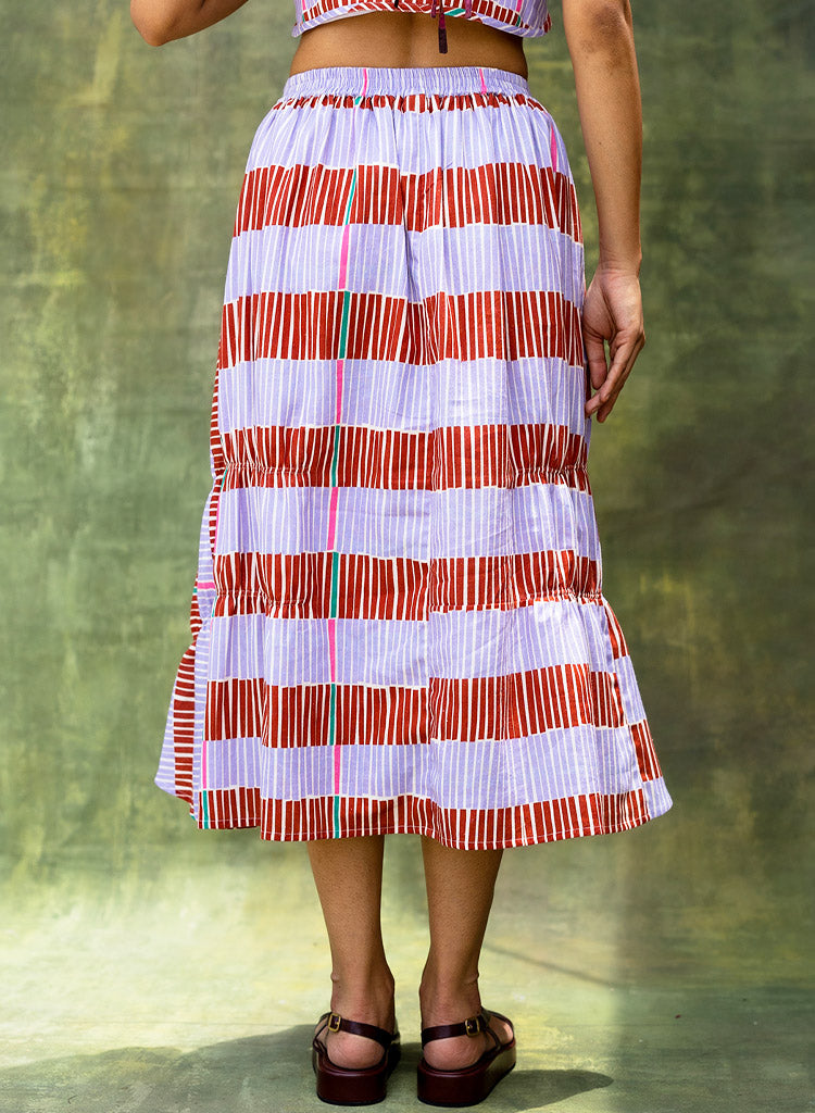 Lizzy Striped Skirt