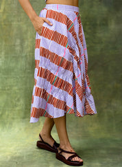 Lizzy Striped Skirt