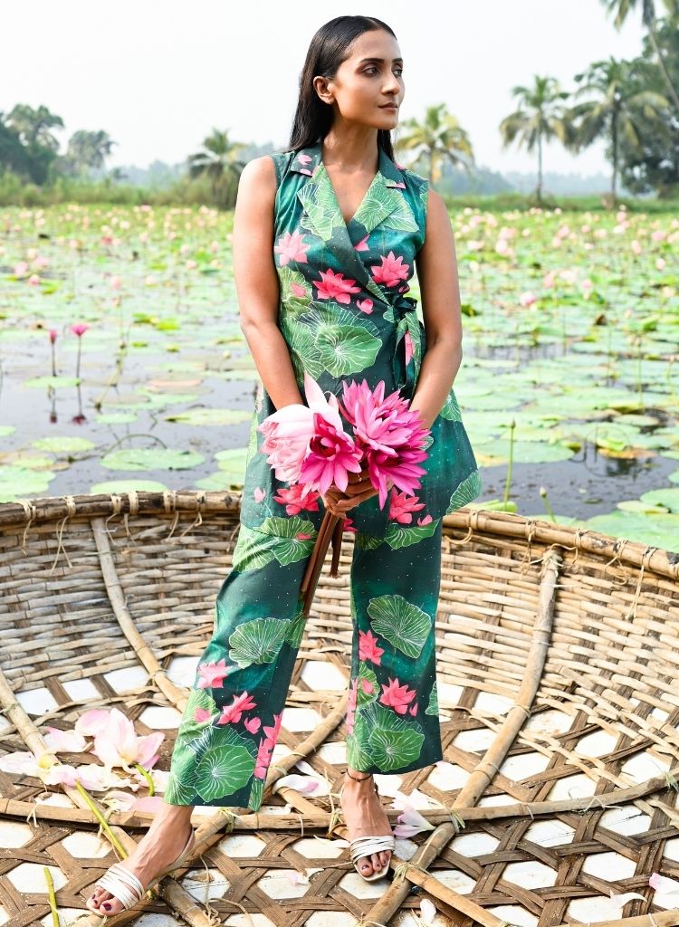 Lotus Blazer Dress Set