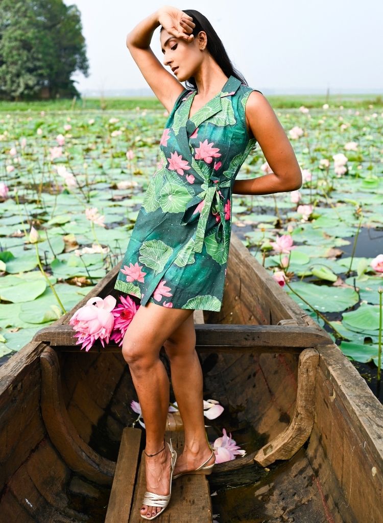 Lotus Blazer Dress Set