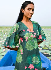 Lotus Wrap Dress