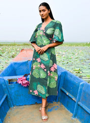 Lotus Wrap Dress