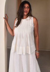 Luna Pintuck Top