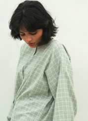 Madras Flair Oversized Shirt