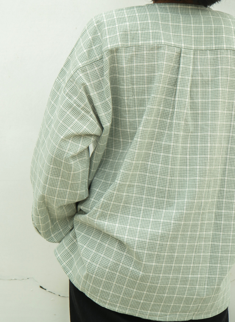 Madras Flair Oversized Shirt