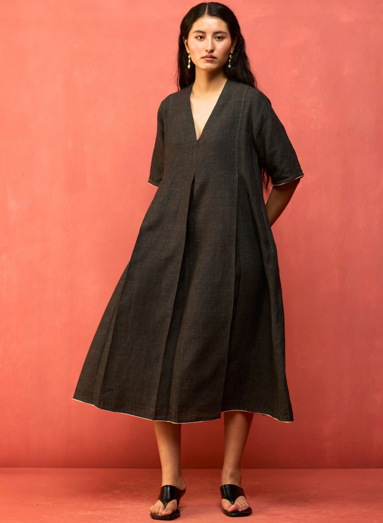Maki Pleated Dress