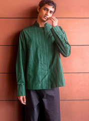Malachite Mandarin Shirt