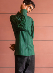 Malachite Mandarin Shirt
