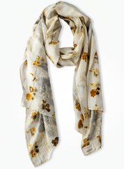 Marigold Hibiscus Scarf