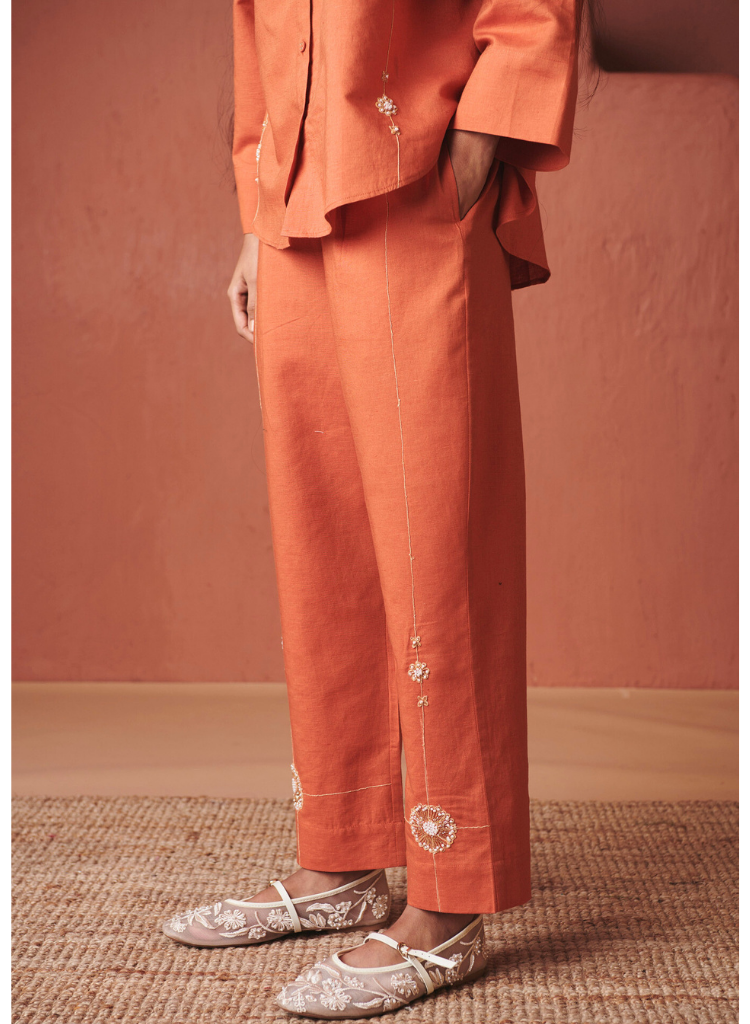 Marigold Flared Shirt Set