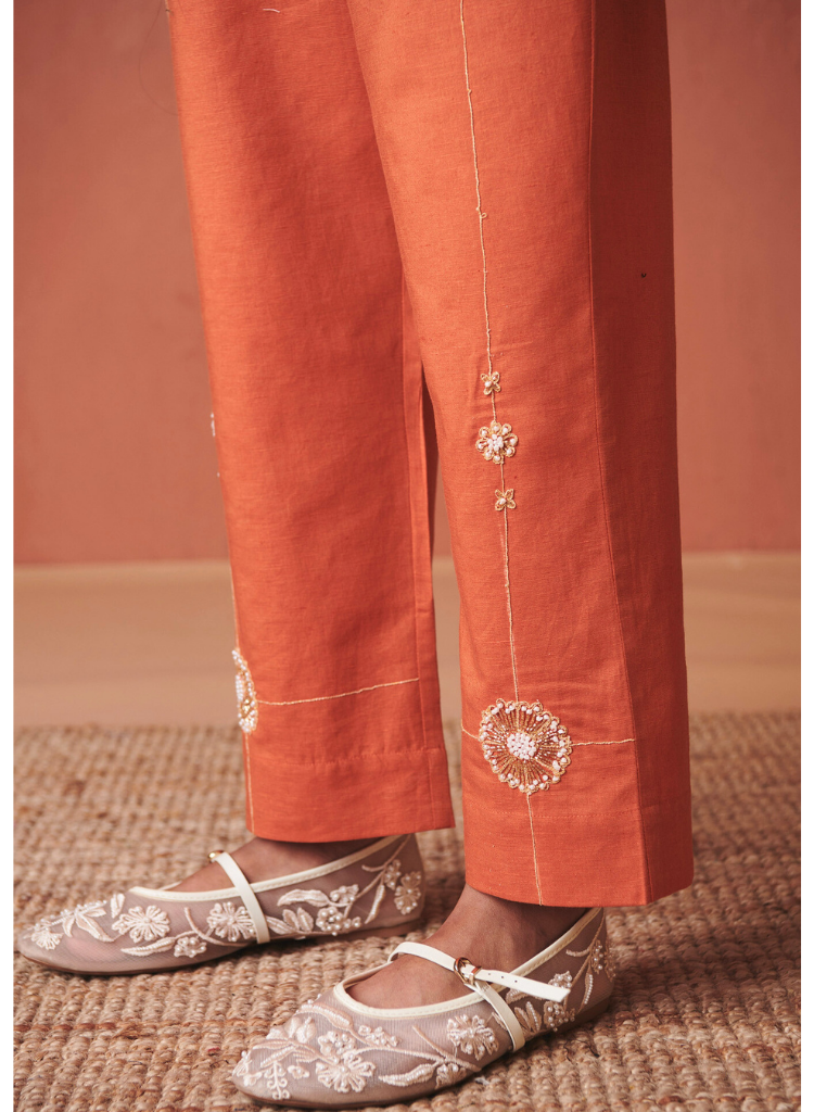 Marigold Flared Shirt Set