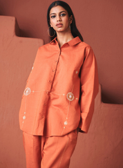 Marigold Flared Shirt Set