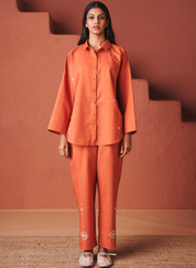 Marigold Flared Shirt Set