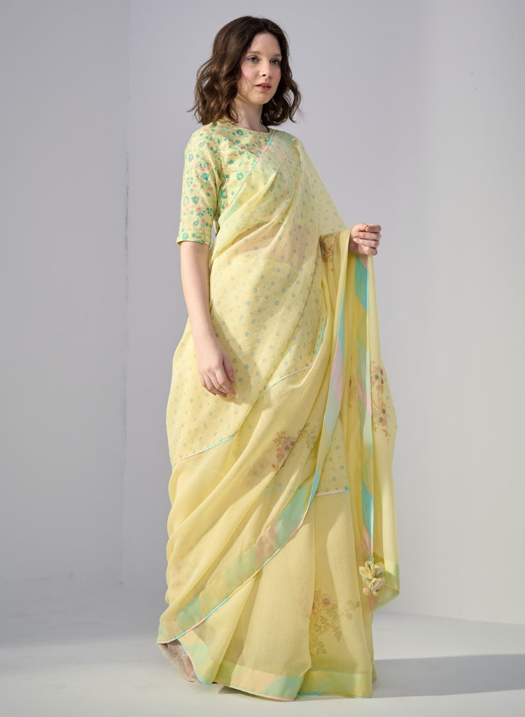 Marigold Saree