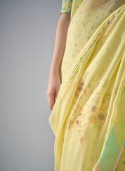 Marigold Saree Set