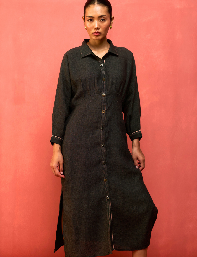 Masaru Buttoned Dress