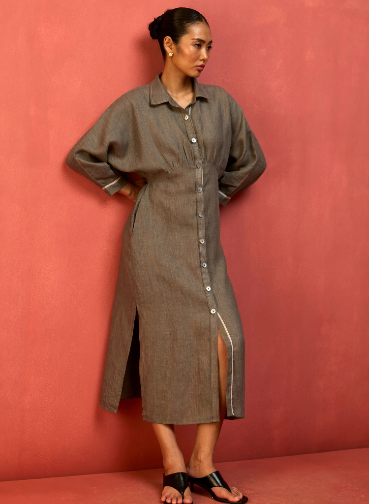 Masaru Buttoned Dress