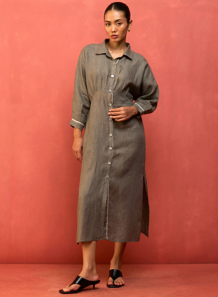 Masaru Buttoned Dress
