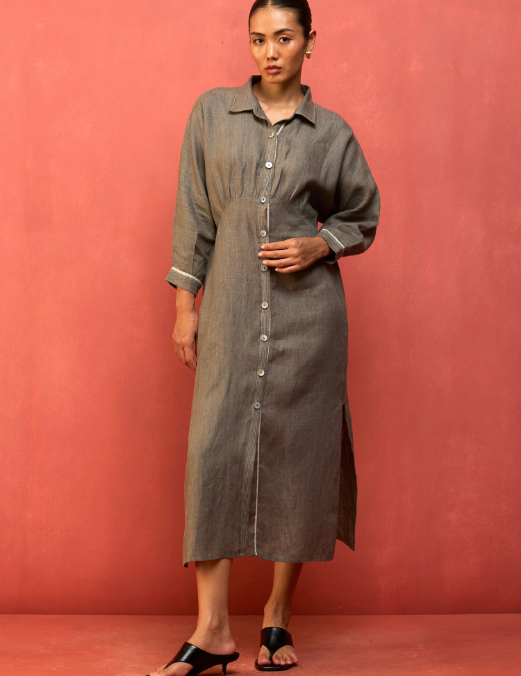 Masaru Buttoned Dress
