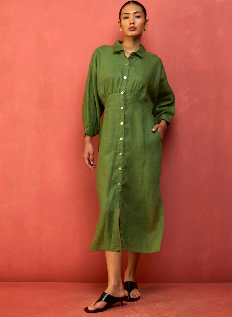 Masaru Buttoned Dress