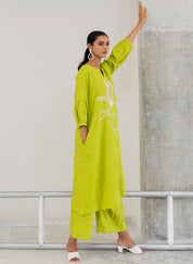 Matcha Bloom Kurta Set