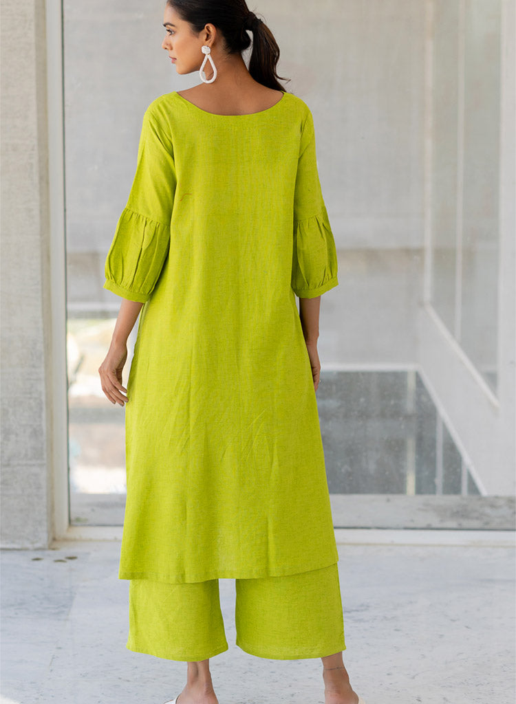 Matcha Bloom Kurta Set