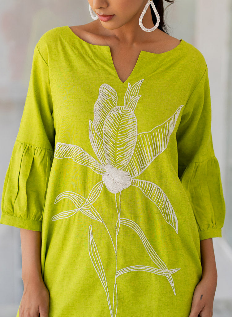Matcha Bloom Kurta