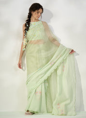 Matcha Saree Set
