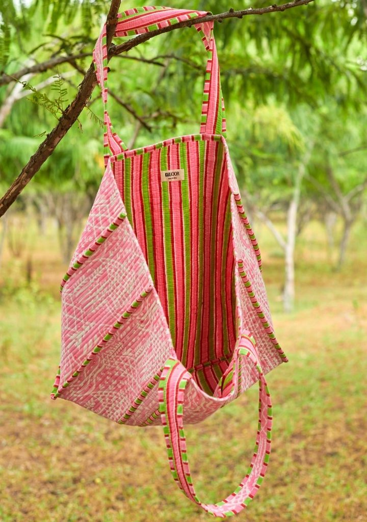 Meadow Quilted Tote Bag