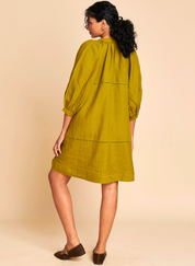Mehendi Lace Panelled Dress