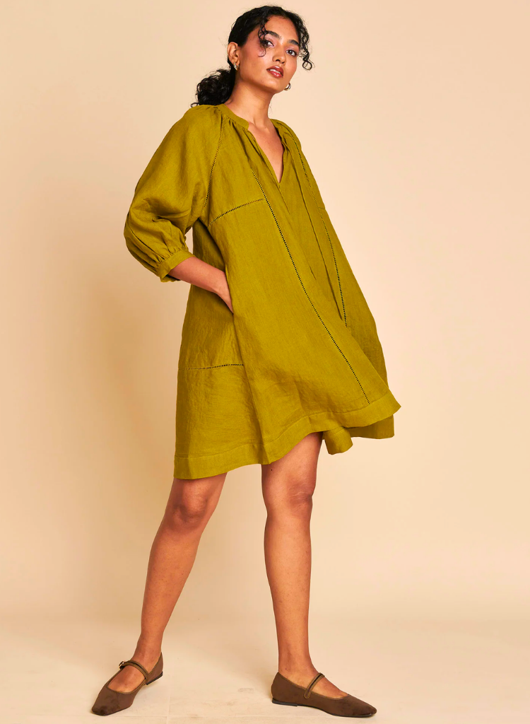 Mehendi Lace Panelled Dress