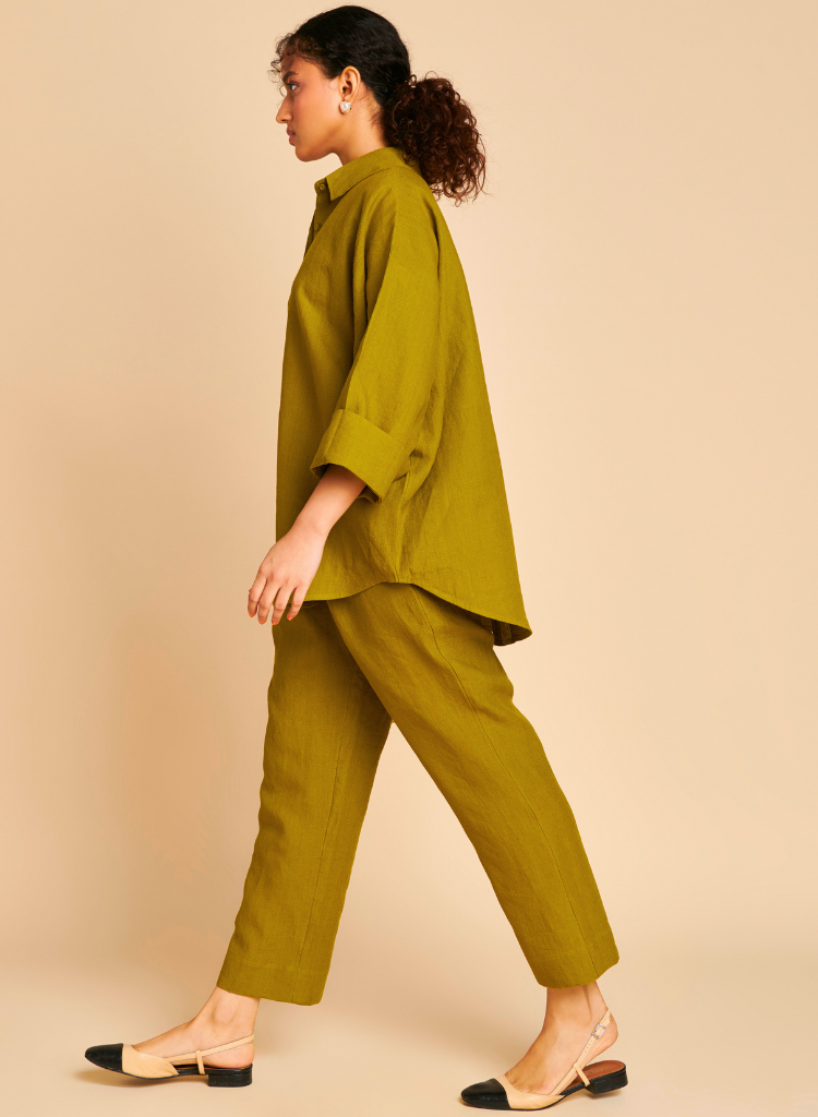 Mehendi Oversized Flared Shirt