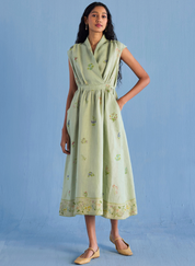 Mema Shawl Collar Dress