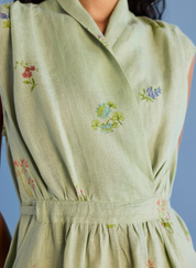 Mema Shawl Collar Dress