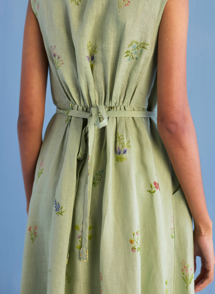 Mema Shawl Collar Dress