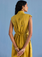 Mema Shawl Collar Dress